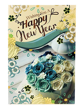 Elegant happy new year greeting card